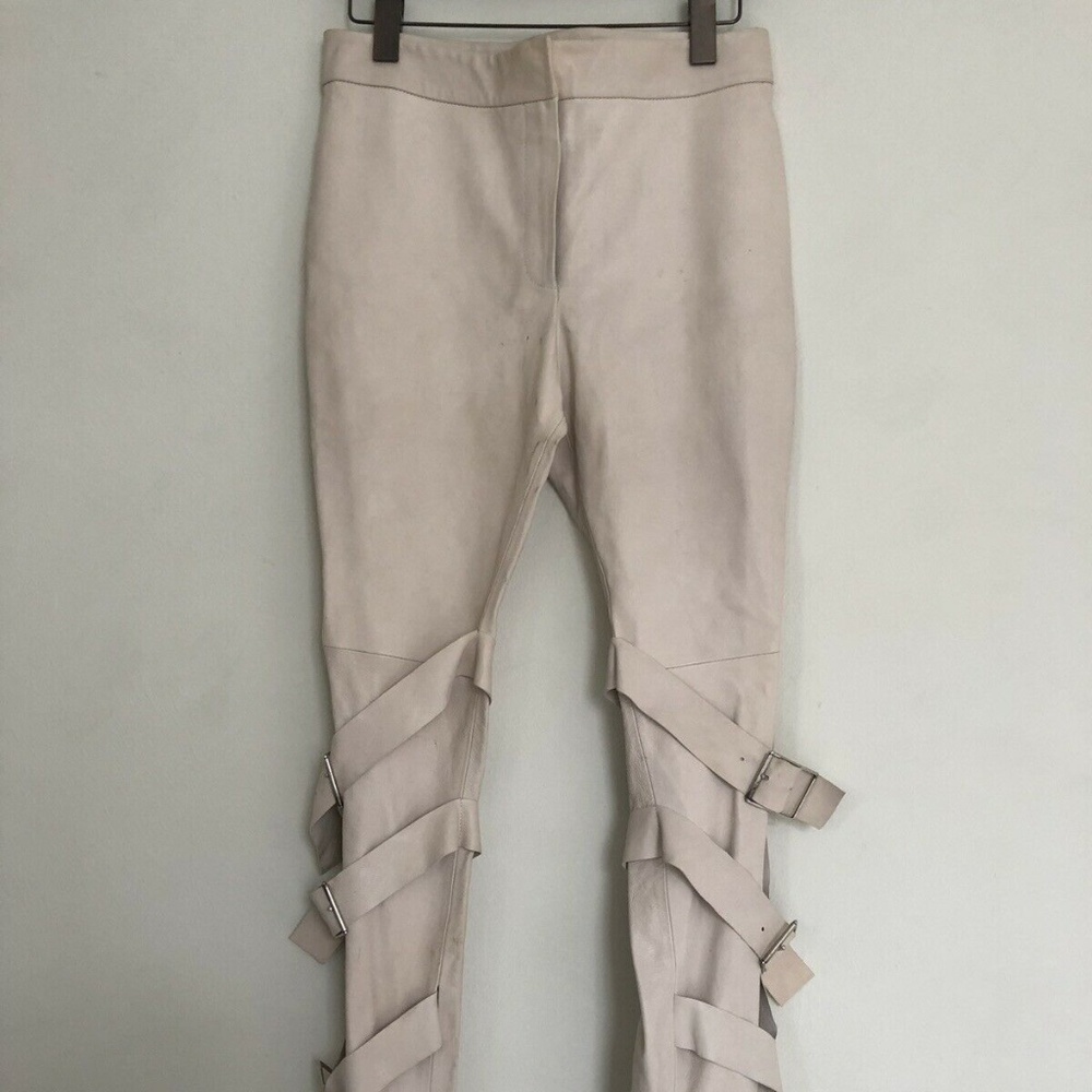 Acne Studios Verena Buckle Leather Pants